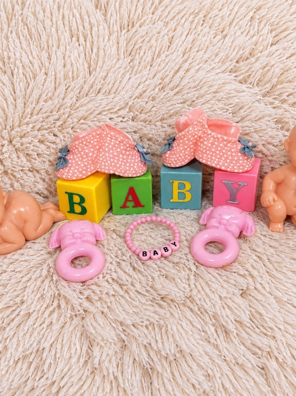 Vintage Baby Cake Toppers